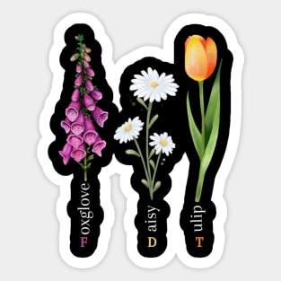 Foxglove-daisy-tulip Sticker